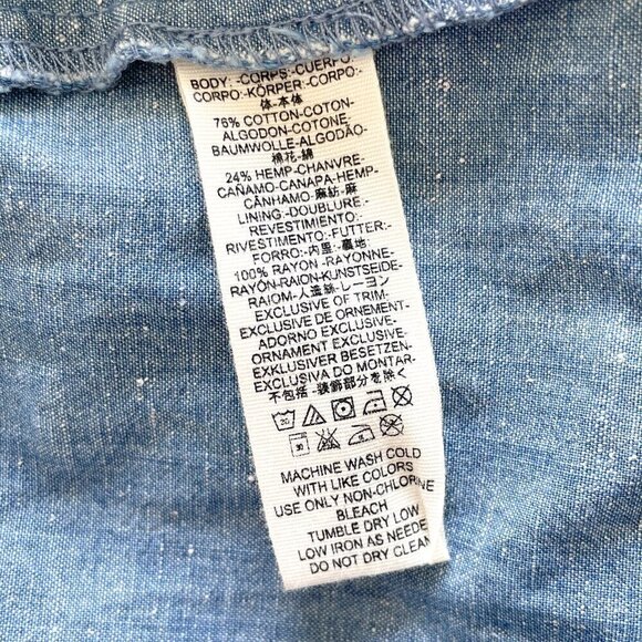 Free People Carolina Chambray Mini Dress - Picture 11 of 11